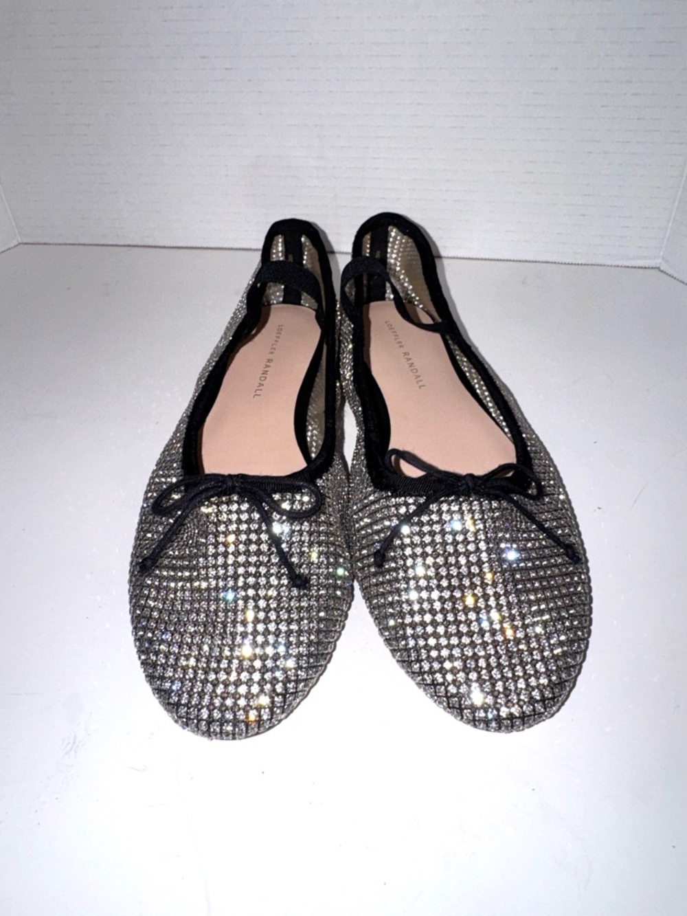 Loeffler Randall Leonie Crystal Mesh Mary Jane Flats - Picture 2 of 4